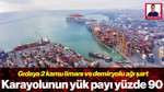 Karayolunun Yük Payı Yüzde 90: Gıdaya 2 Kamu Limanı ve Demiryolu Ağı Şart