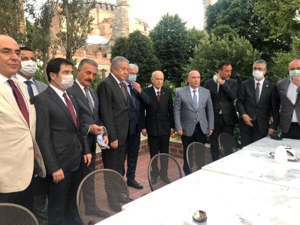 Devlet Bahçeli'nin Ayasofya ziyaretinden kareler