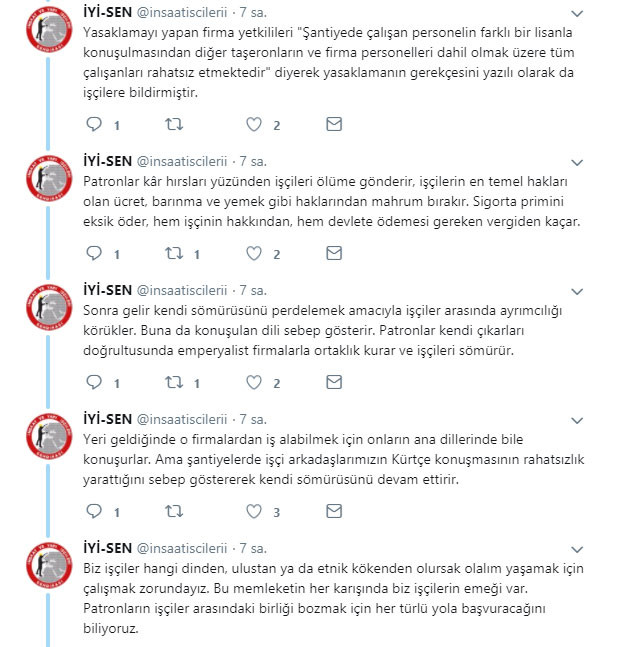 İnşaat işçilerine 'farklı lisanlarda' konuşma yasağı - Resim : 2