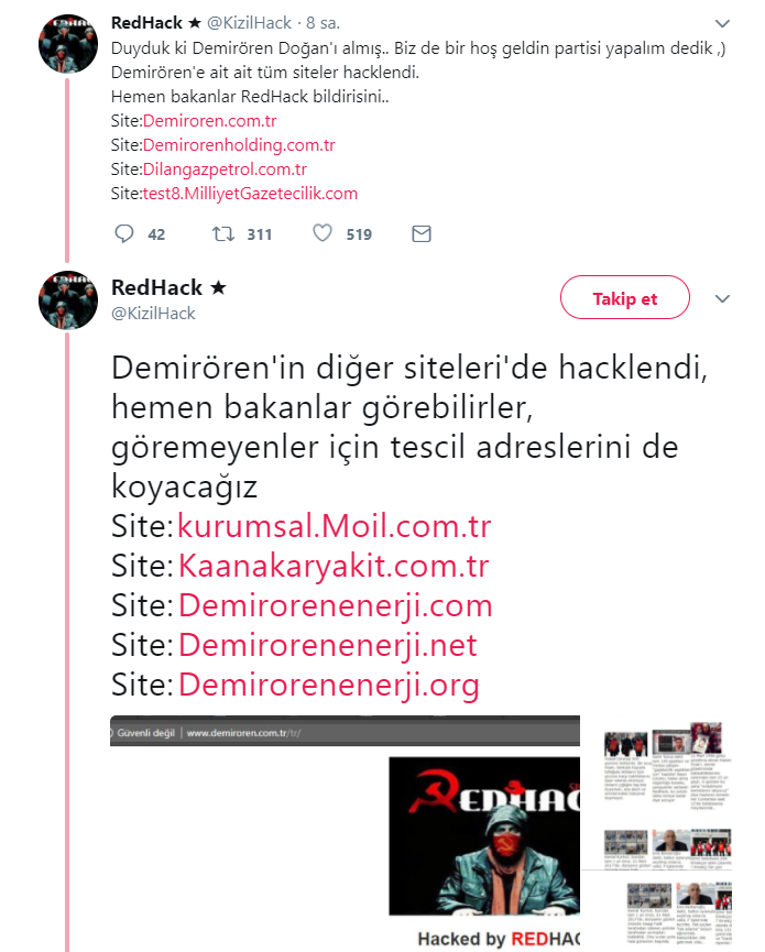 Redhack'ten Doğan Medya hamlesi - Resim : 1