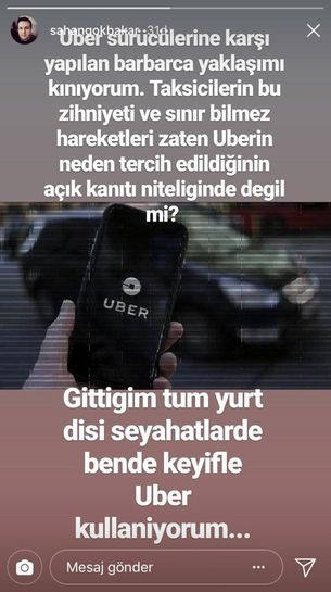 Uber - sarı taksi tartışmasına Şahan da dahil oldu - Resim : 1