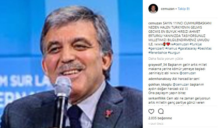 Cem Uzan'dan Abdullah Gül'e zor soru - Resim : 1