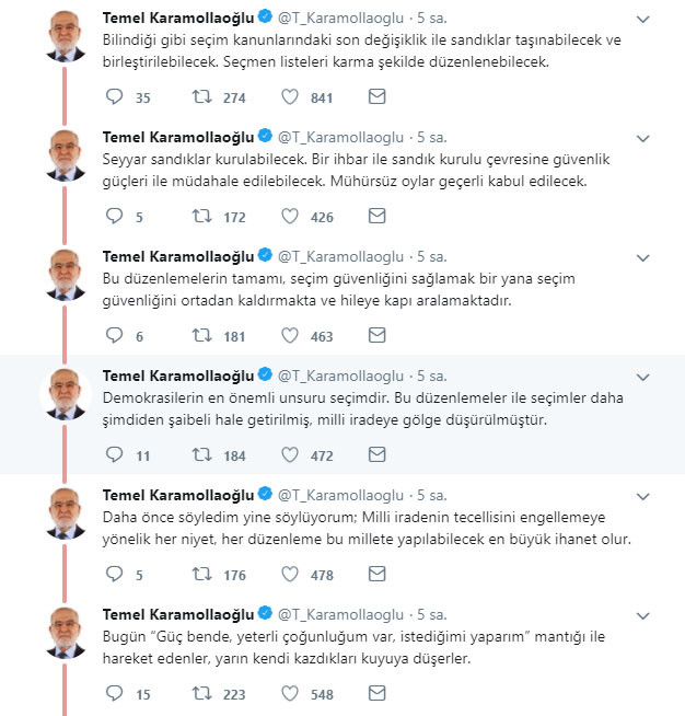 Karamollaoğlu’ndan hükümete sert çıkış - Resim : 1