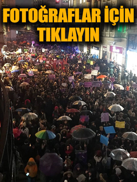 Kadınlardan İstanbul'da büyük Feminist Gece Yürüyüşü - Resim : 1