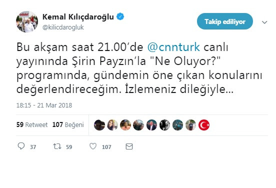 Kılıçdaroğlu, Şirin Payzın'ın konuğu olacak - Resim : 1