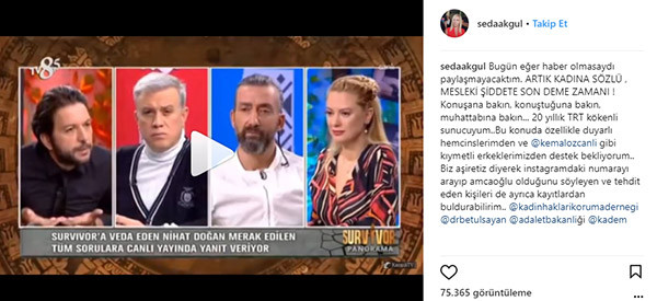 Seda Akgül'den Nihat Doğan'ın skandal sözlerine cevap - Resim : 1