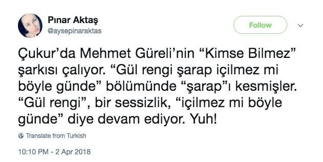 Çukur'da ünlü şarkının o sözü sansürlendi - Resim : 3