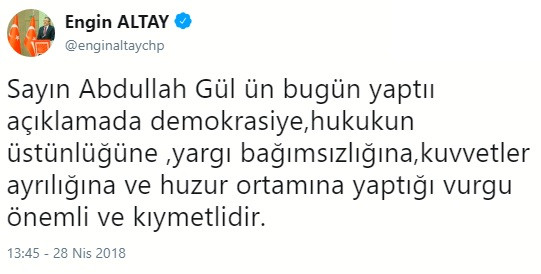 CHP'den Abdullah Gül'ün açıklamalarına ilk yorum - Resim : 2