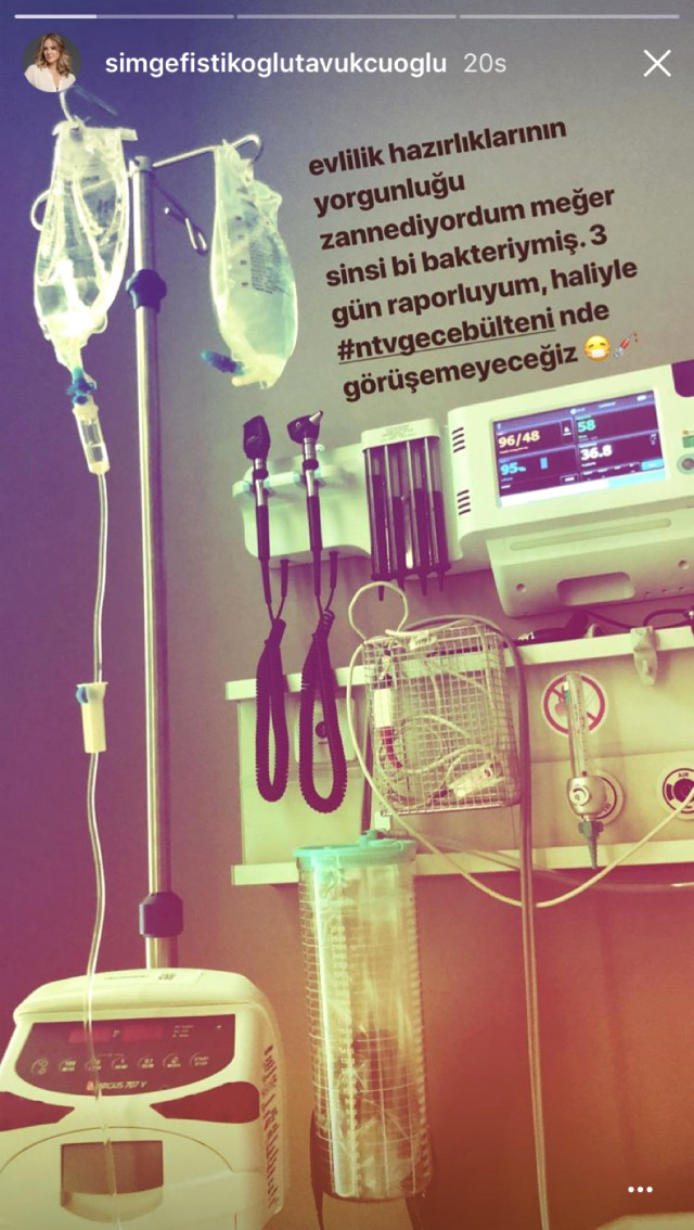 Simge Fıstıkoğlu, düğünden 5 gün sonra hastanelik oldu - Resim : 1