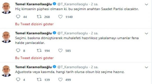 Saadet Partisi: Hiç kimsenin şüphesi olmasın... - Resim : 1