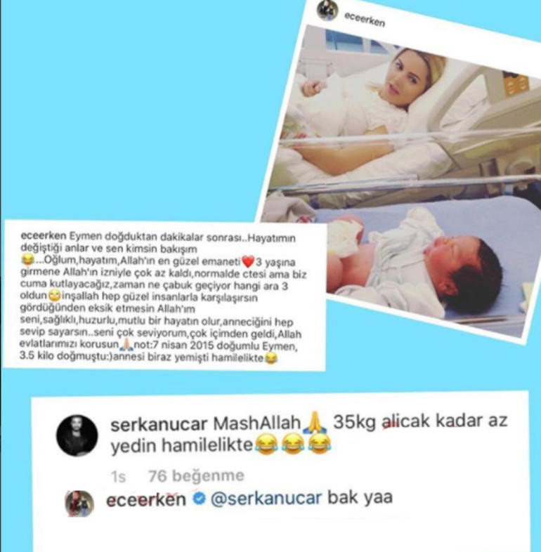 Ece Erken'in paylaşımına Serkan Uçar'dan 'muzip' cevap - Resim : 1