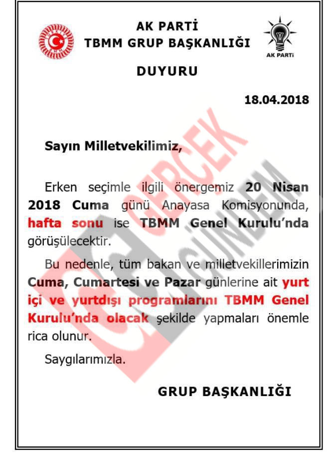 Erken seçim teklifinin ne zaman görüşüleceği belli oldu - Resim : 1