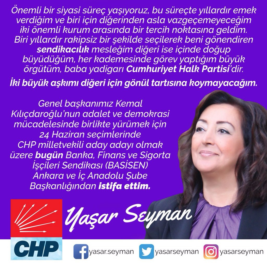 Başarılı sendikacı CHP adaylığı için istifa etti - Resim : 2