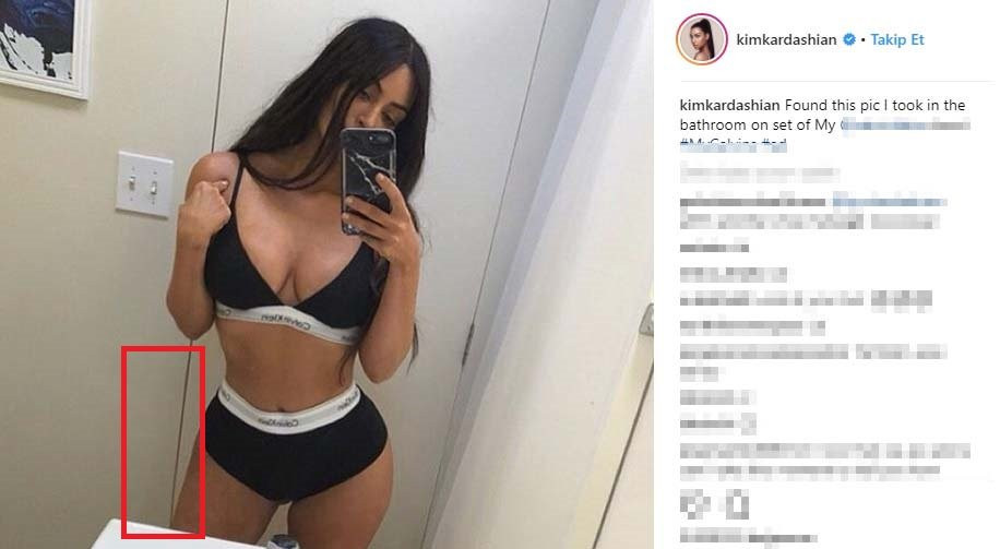 Kim Kardashian banyo pozuyla rezil oldu - Resim : 1