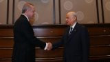 Erdoğan - Bahçeli görüşmesinden kareler