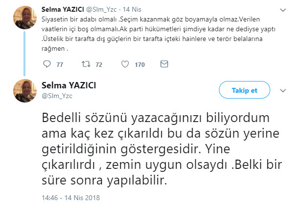 AKP'li isimden bedelli askerlik tweeti - Resim : 1