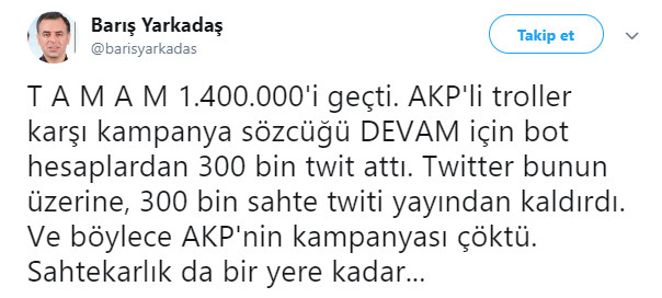 'DEVAM' tweetleri neden silindi? - Resim : 2