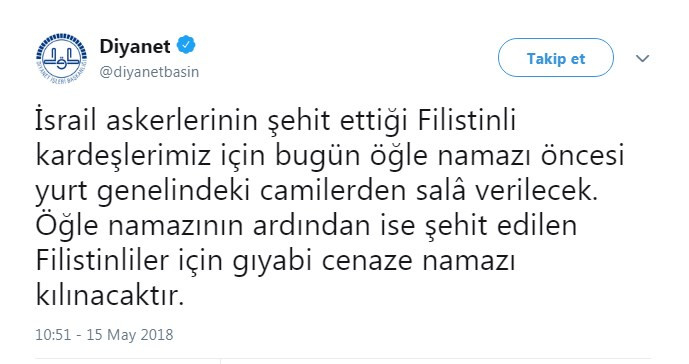 Diyanet'ten Filistin kararı! - Resim : 1