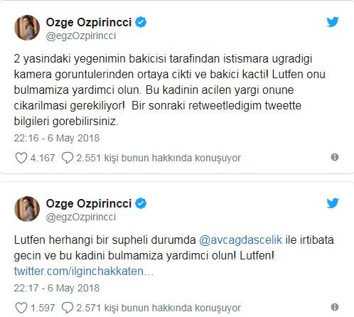 Özpirinçci'nin yeğenine bakıcı istismarı - Resim : 1