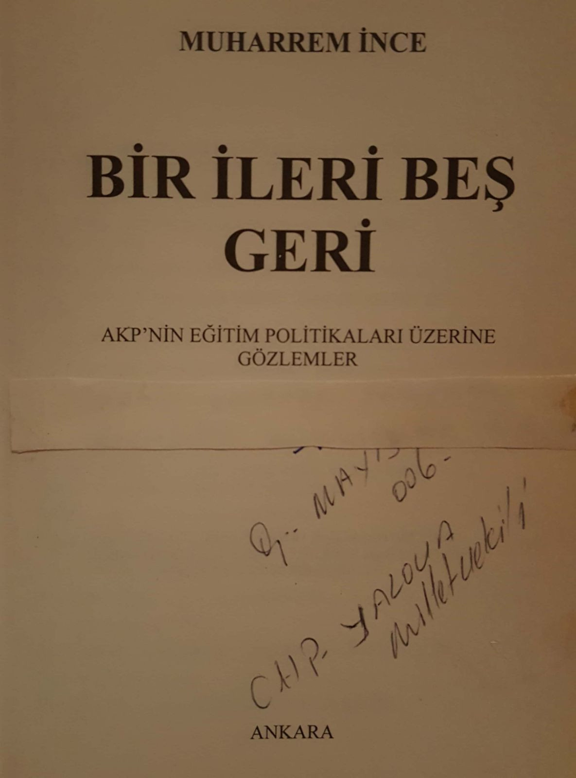 Muharrem İnce ile eğitimde de '1 ileri 5 geri' den, tam gaz ileriye mi? - Resim : 2