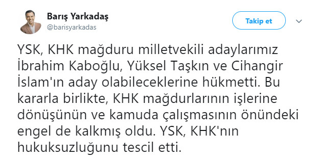 Yarkadaş’tan flaş YSK açıklaması! - Resim : 2