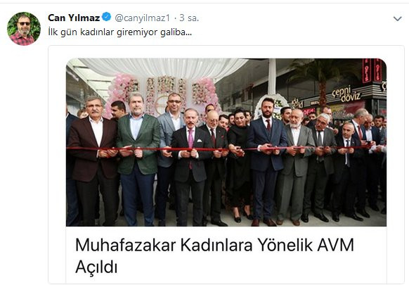 Can Yılmaz’dan ‘Muhafazakar AVM’ paylaşımı - Resim : 1