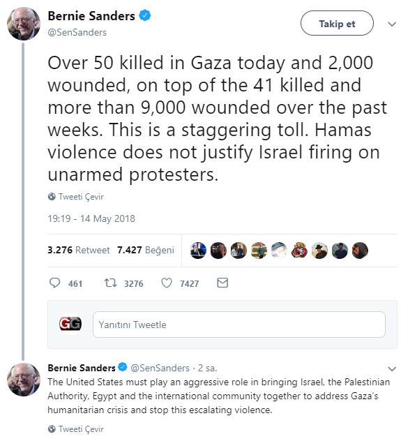 ABD'li senatörden Gazze tepkisi - Resim : 1