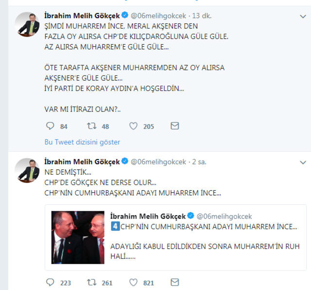 Gökçek'ten CHP'nin cumhurbaşkanı adayı iddiası - Resim : 1