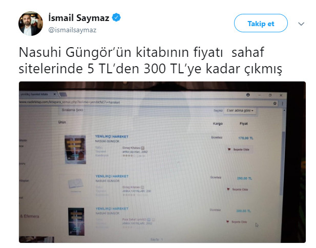 İnce gündeme getirince sahaf sitelerindeki fiyatı 5 TL'den 300 TL'ye çıktı! - Resim : 2