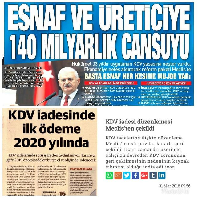 AKP, manşetlerden müjdelenen vaadinden vazgeçti - Resim : 1