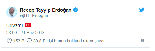 Erdoğan’dan ilk tweet geldi - Resim : 1