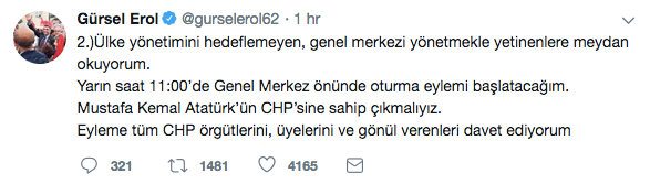 CHP'li vekil Genel Merkez önünde oturma eylemi başlatacak - Resim : 3