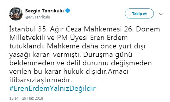 Eren Erdem'in tutuklanmasına CHP'lilerden tepki - Resim : 5