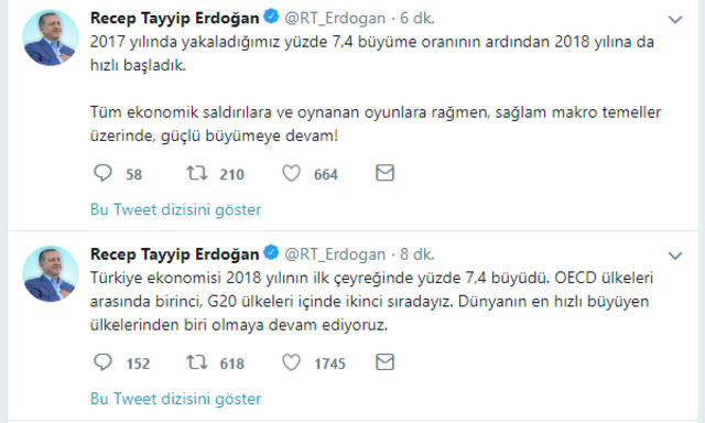 Erdoğan'dan büyüme oranları ile ilgili ilk yorum - Resim : 2