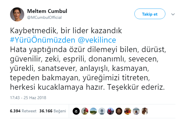 Meltem Cumbul'dan Muharrem İnce'ye mesaj - Resim : 1