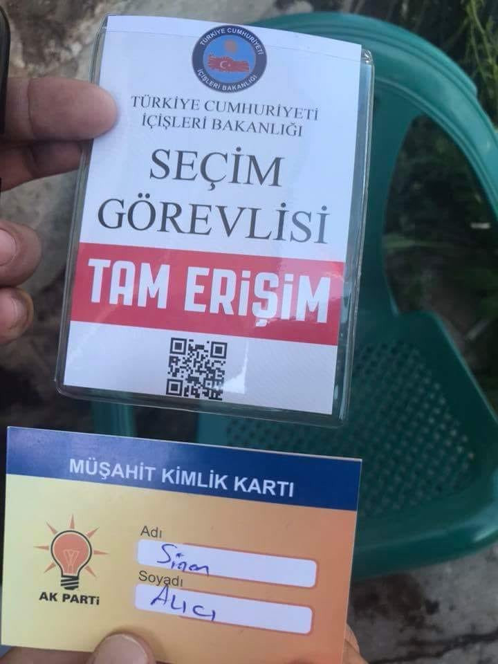 AKP'nin müşahit kartlarına dikkat! - Resim : 1