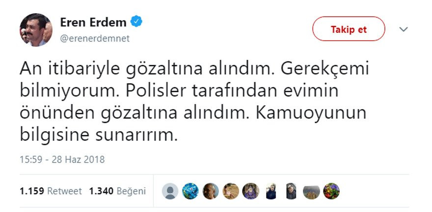 Eren Erdem gözaltına alındı - Resim : 1