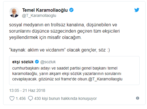 Karamollaoğlu'ndan Ekşicilere mesaj - Resim : 1