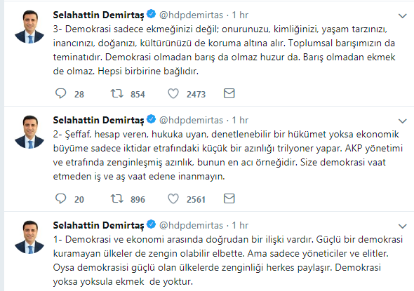 Demirtaş: Size demokrasiden önce iş ve aş vaat edene inanmayın - Resim : 1