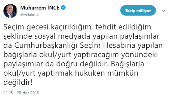 Muharrem İnce o iddiaları yalanladı! - Resim : 1