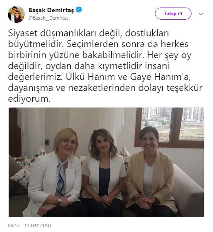 Ülkü İnce, Başak Demirtaş’ı evinde ziyaret etti - Resim : 2