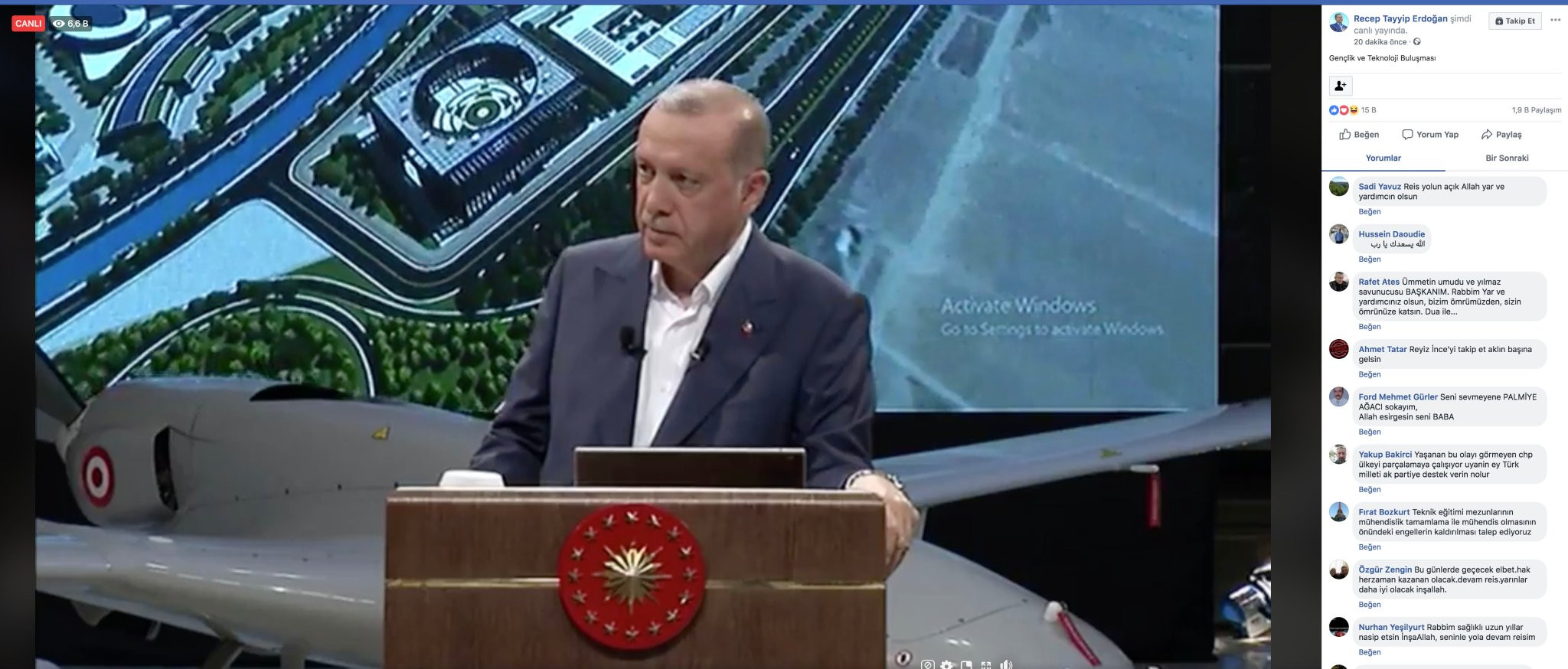 Erdoğan'ın teknoloji programında komik görüntü - Resim : 1