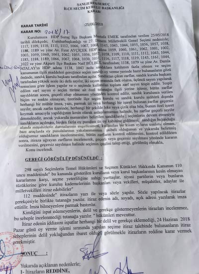 Suruç’ta görevli avukat, seçim günü yapılan usulsüzlükleri anlattı! - Resim : 2