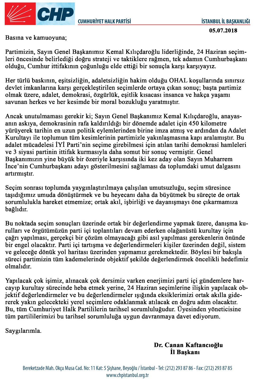 Canan Kaftancıoğlu'ndan kurultay açıklaması - Resim : 1