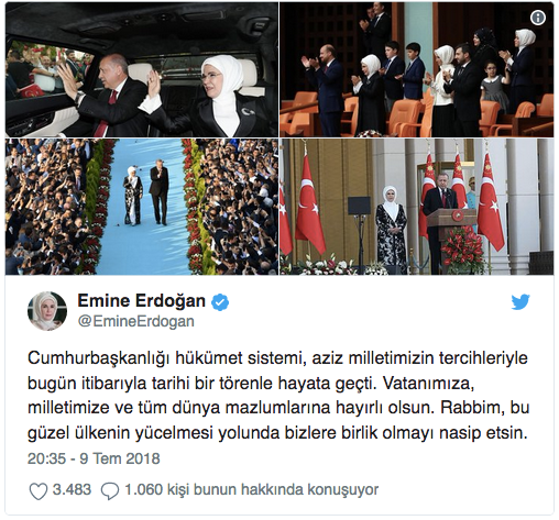 Emine Erdoğan’dan yeni sistem tweeti - Resim : 1