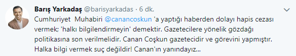 Gazeteci Canan Coşkun'a hapis cezası! - Resim : 2