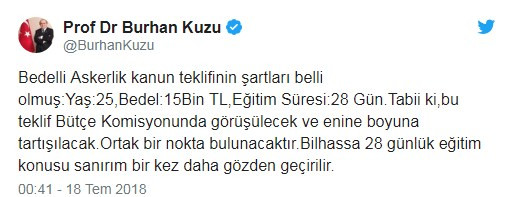 AKP'li Kuzu'dan bedellide '28 gün şartı' açıklaması - Resim : 1