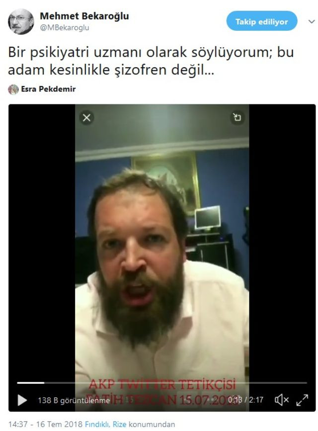 Fatih Tezcan'dan sosyal medyayı ayağa kaldıran video - Resim : 1