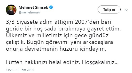 Mehmet Şimşek böyle veda etti - Resim : 3