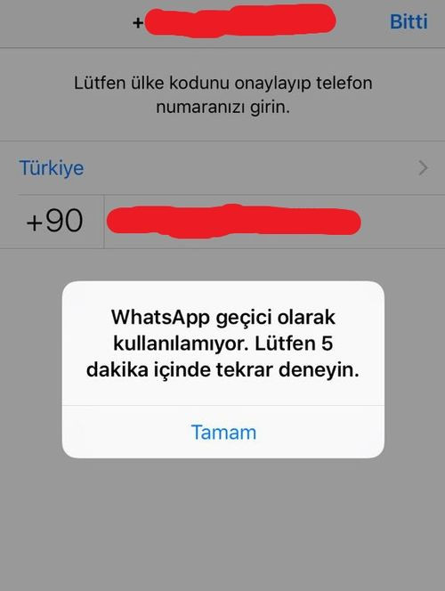 Whatsapp'ta erişim sorunu! - Resim : 1